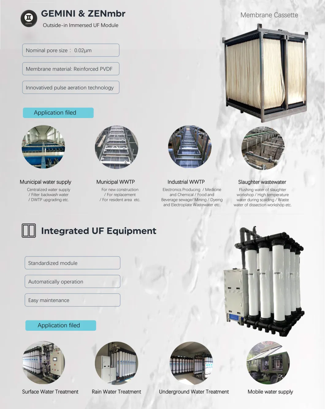 Litree UF Membrane Filtration Equipment for Mine Wastewater Treatment